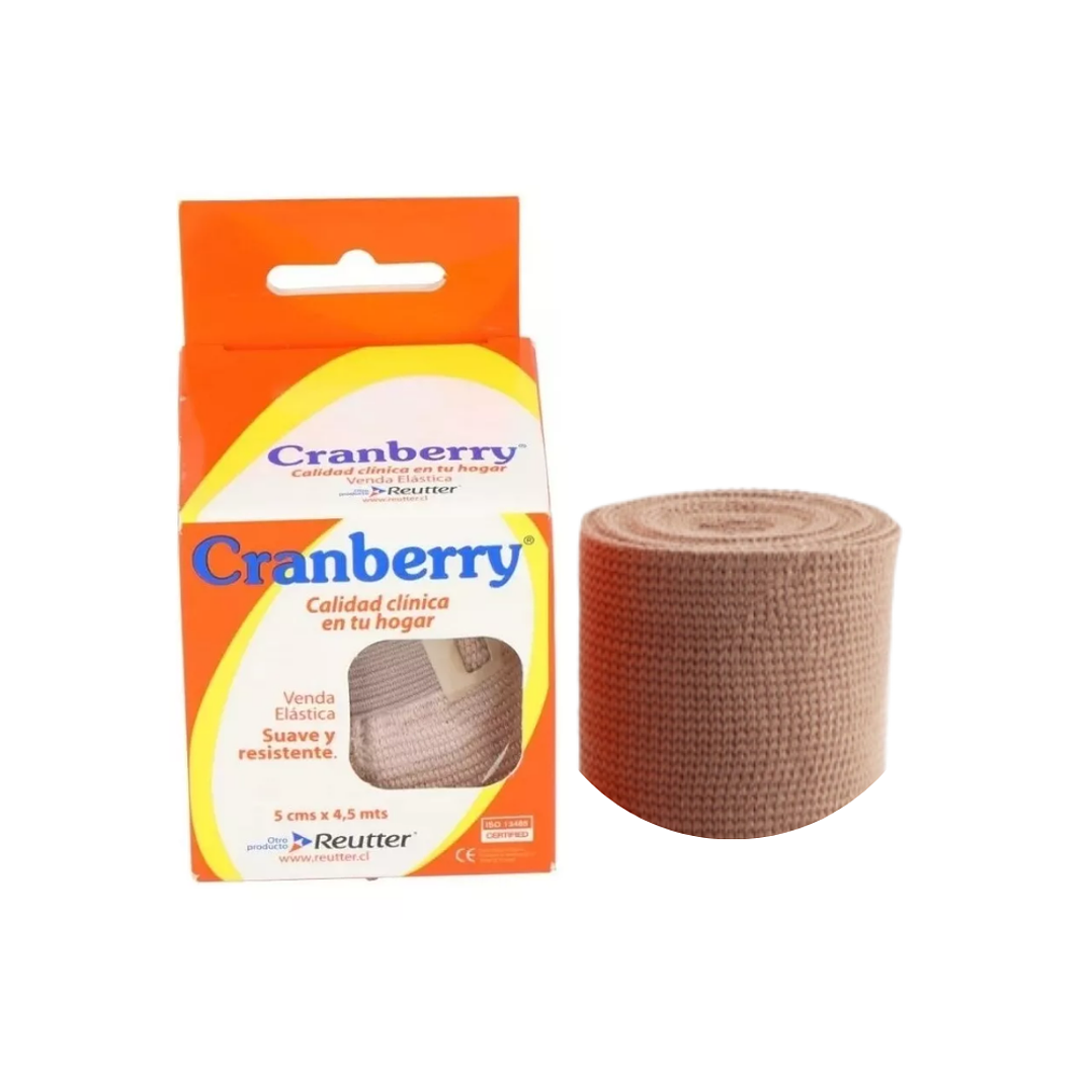 Venda Elástica Beige 5cm x 4,5mt - Cranberry 1