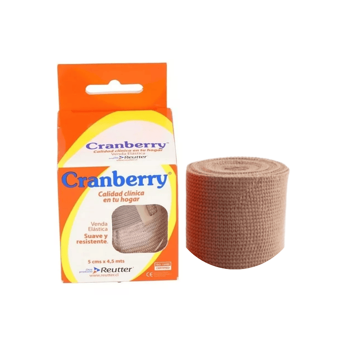 Venda Elástica Beige 5cm x 4,5mt - Cranberry 1