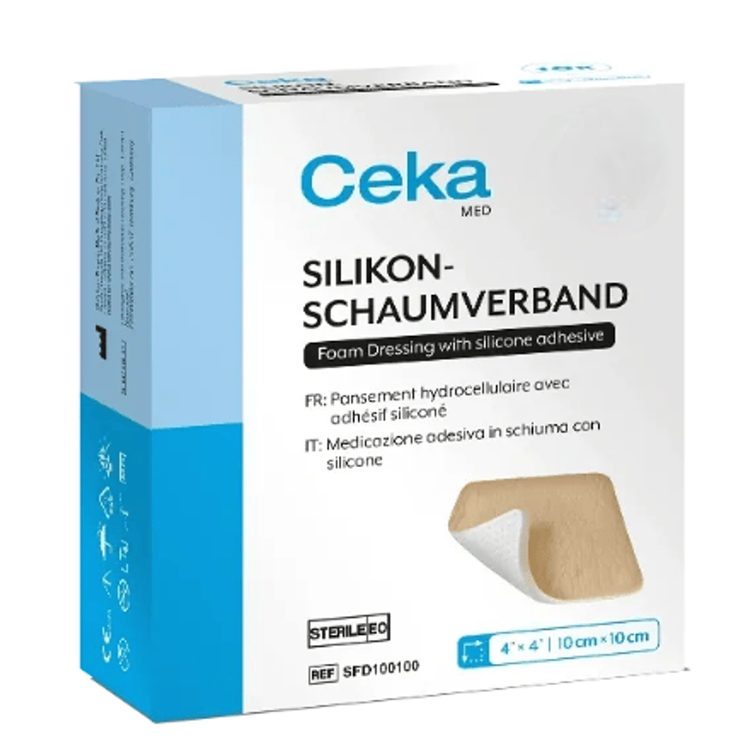 Apósito Espuma Silicona - 10x10 cm - Cekamed - REF. SFD100100 1
