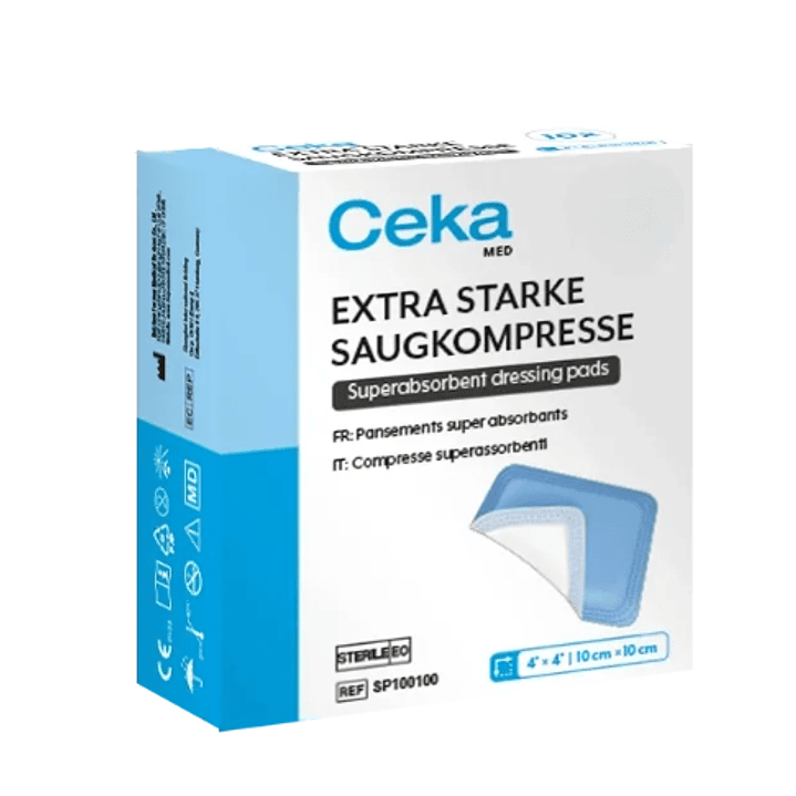Apósito Superabsorbente No Adhesivo - 10x10 cm - Cekamed - REF. SP100100 1