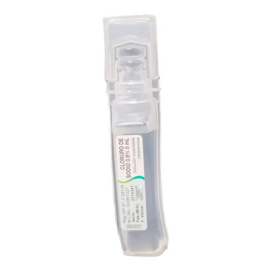 Suero Fisiológico Inyectable – Cloruro de Sodio 0,9% - 5 ml - Vitafarma 1