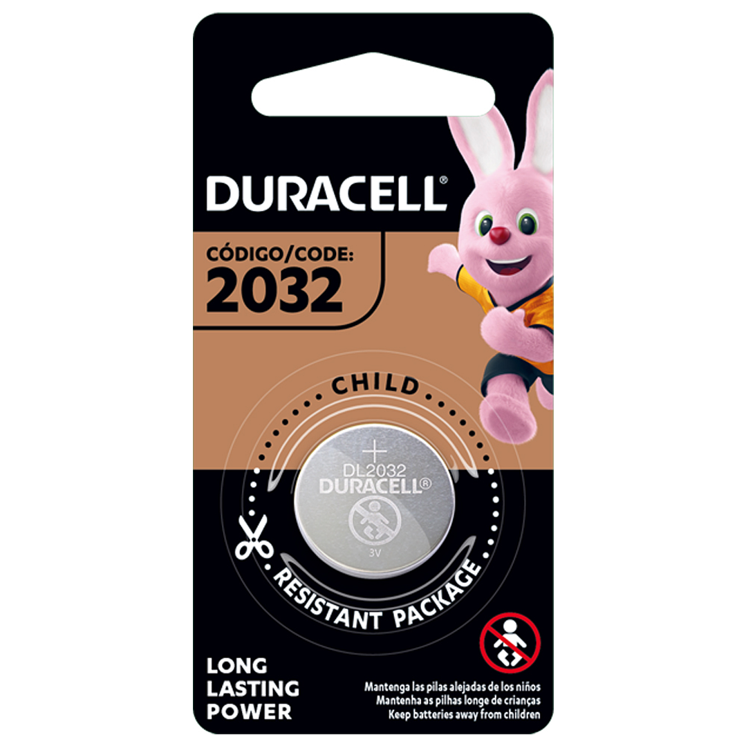 Batería de Botón de Litio Duracell CR2032 1