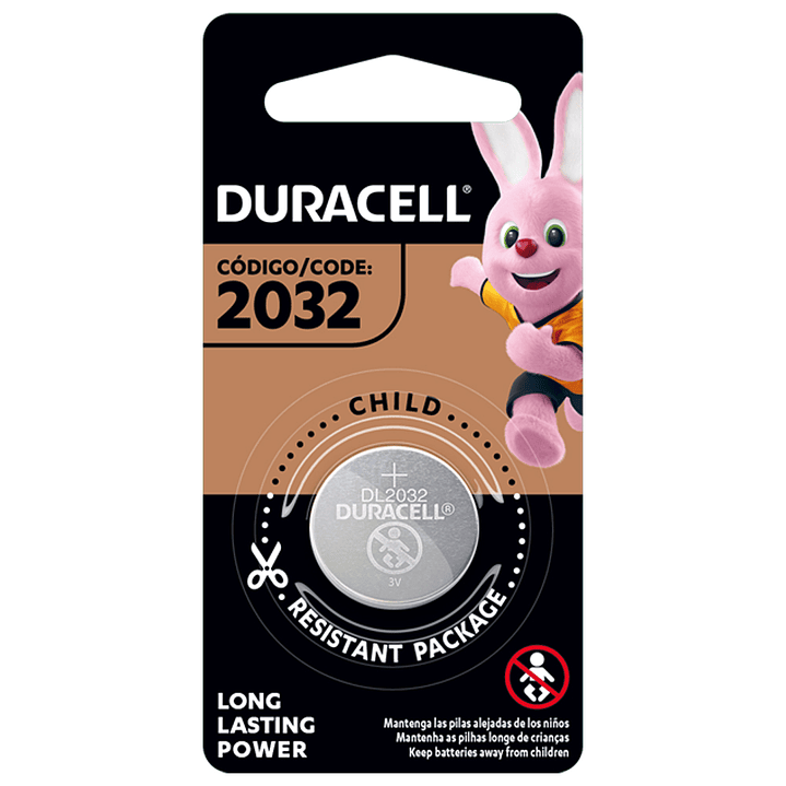 Batería de Botón de Litio Duracell CR2032 1