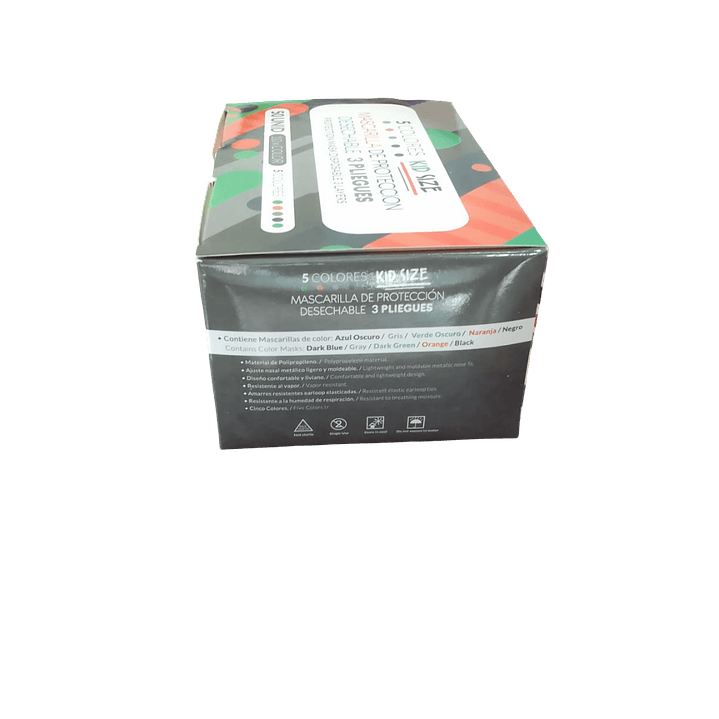 Mascarilla 3 pliegues Pediátrica 50 unidades - Kid Size 3