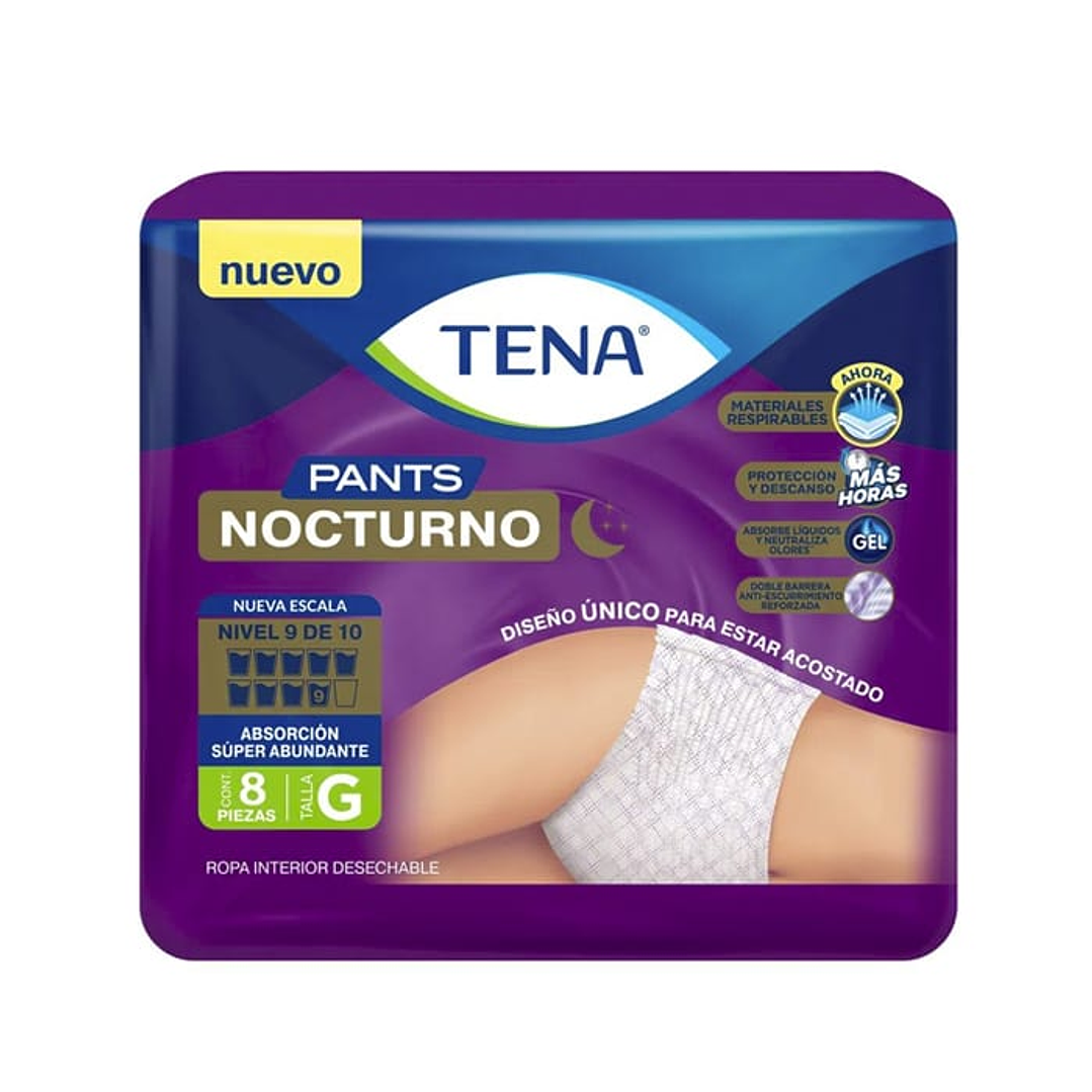 Tena Pants Nocturno — Tallas — 8 Unidades 2