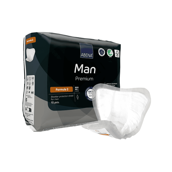 Pañal Abena Apósito — Man Premium Formula 2 — 15 Unidades 1