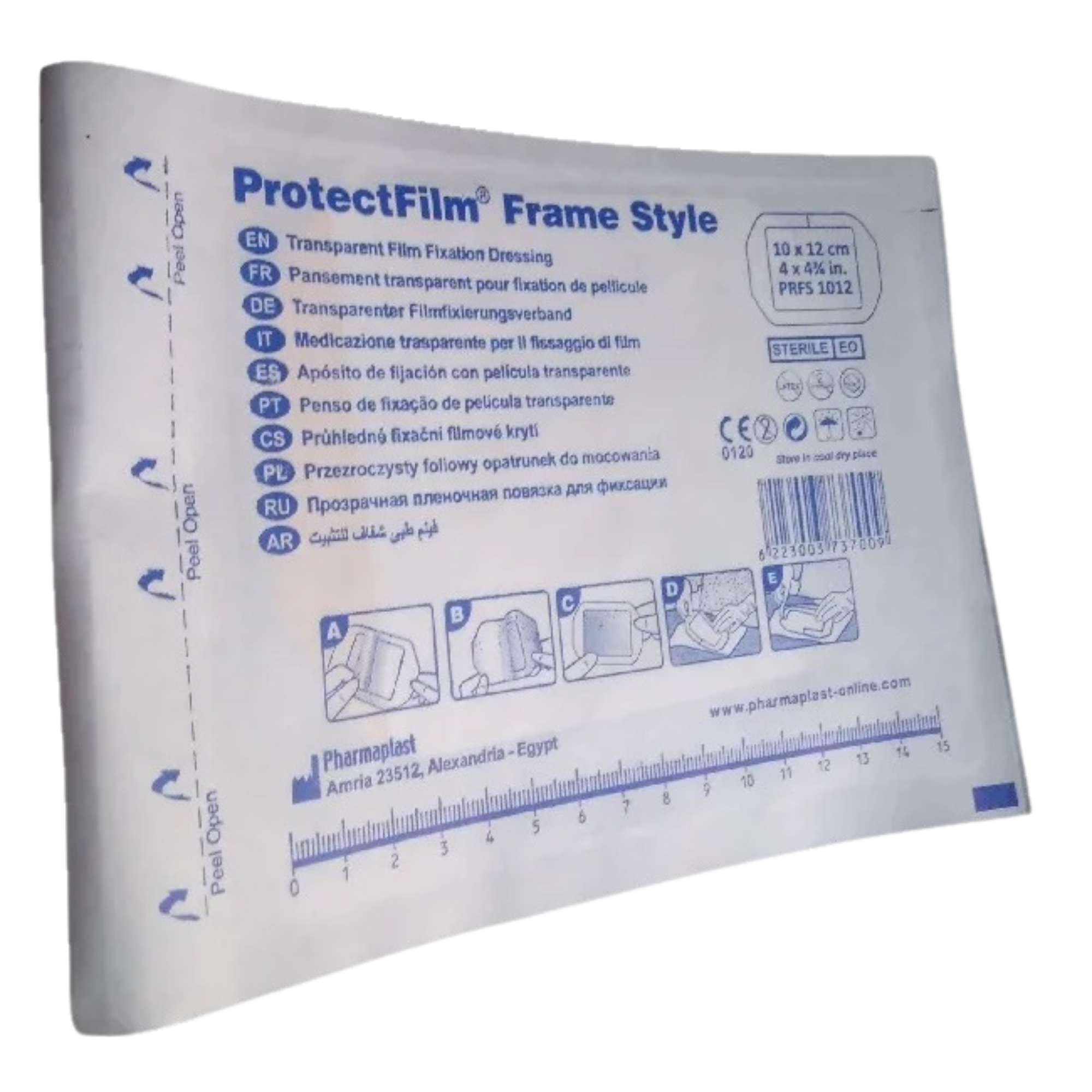 Apósito Transparente Protecfilm Fijación 10x12 cm — Pharmaplast (REF PRFS1012)