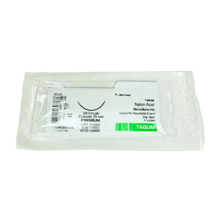 Sutura Monofilamento - Nylon Azul Tagum - Dif Calibres 2