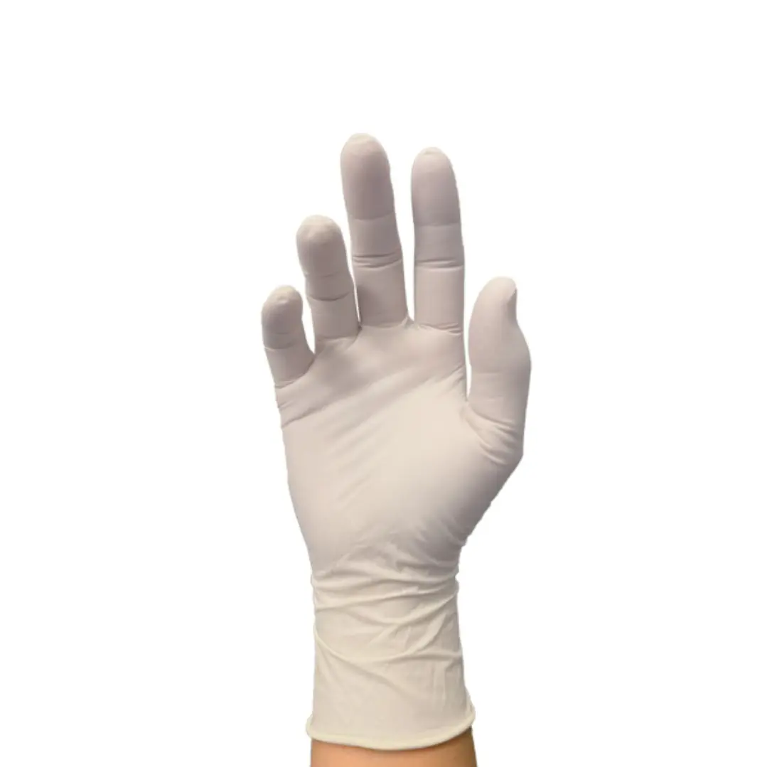 Guantes Látex Libre Polvo Blanco — Talla S — Caja 100 Unidades — TRESOR - Ref: ACGESPT2 2