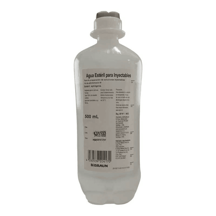 Agua Bidestilada Inyectable 1000ml - BBraun 1