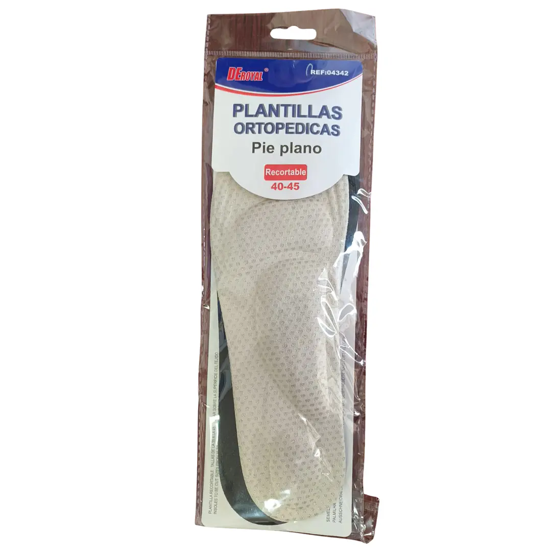 PLANTILLA ORTOPEDICA PIE PLANO TALLA 40-45 DEROYAL (REF. 04342) 1