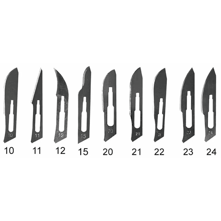 Hoja Bisturí Acero Inoxidable - Medidas 1