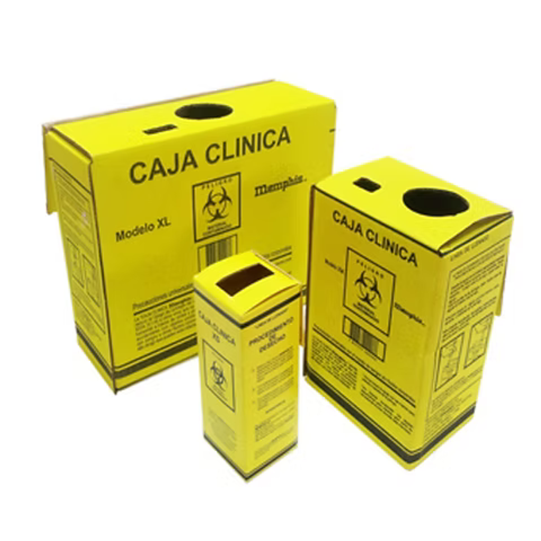Caja Cartón Desechos Cortopunzantes Grande 2