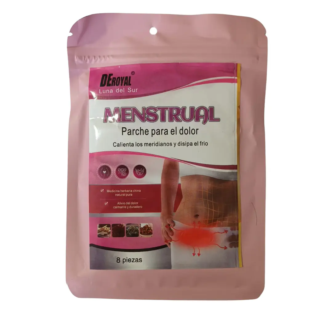 Parche Dolor Menstrual South Moon - DeRoyal (Pack 8 Unidades)  1