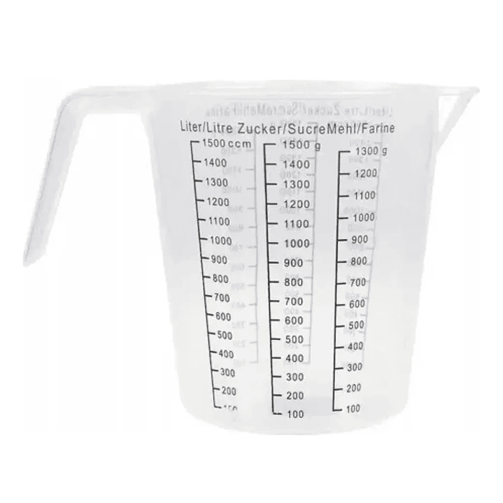 Jarro graduado plástico 1.5 Lt  1