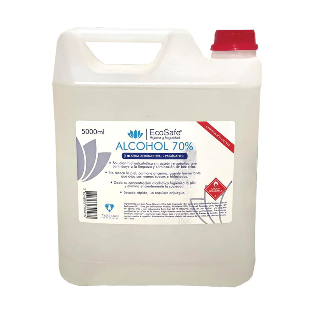 Alcohol Antibacterial Spray 70° - 5 Lts - Ecosafe   1
