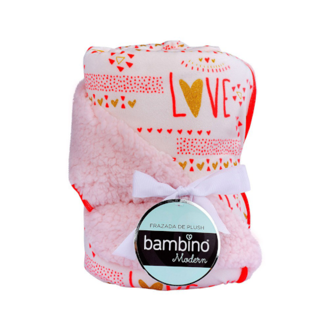 Frazada Bambino Plush Rosada Niña - 76 x 100 cm 1