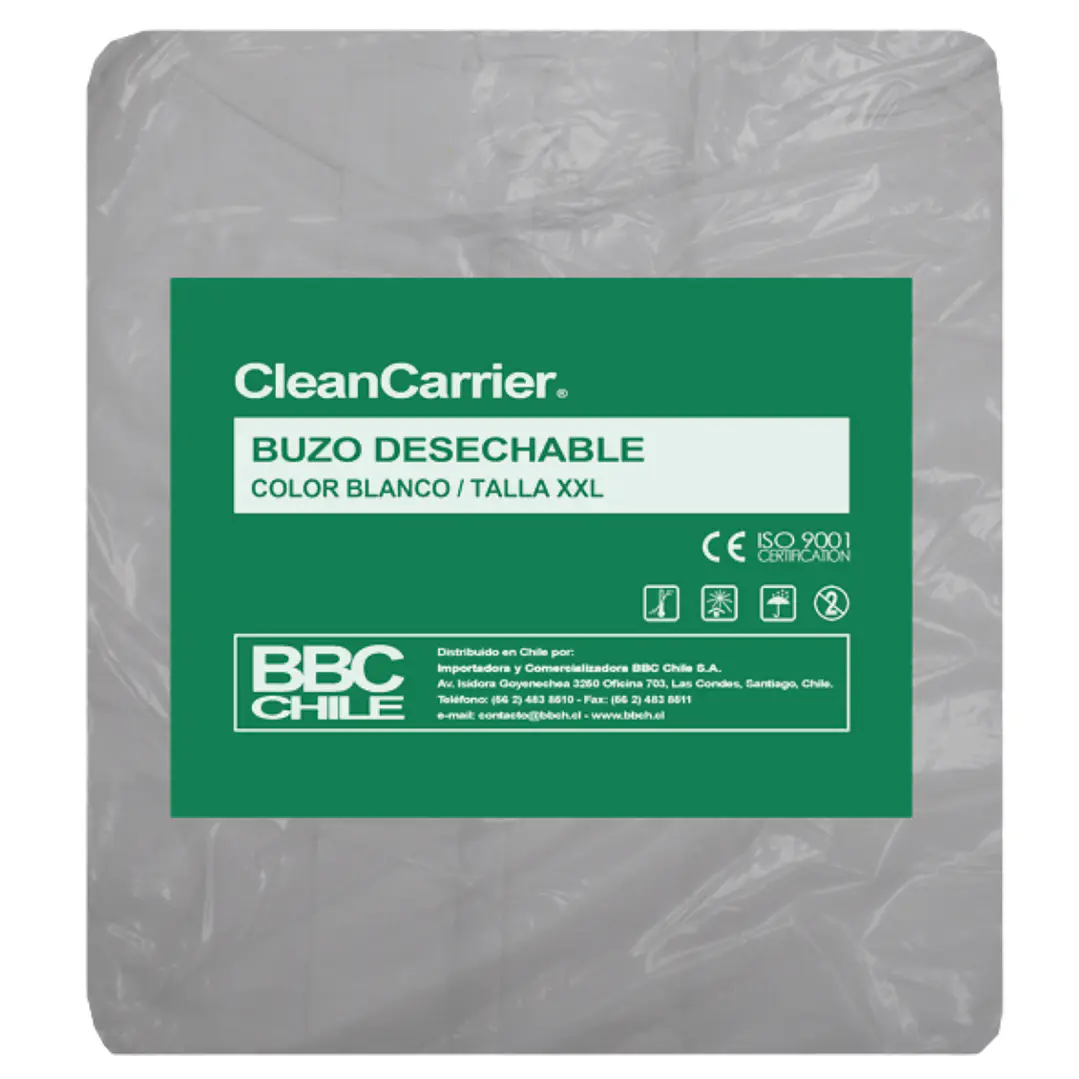 Buzo Desechable - Tallas - Cleancarrier  1