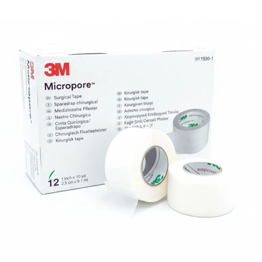 Cinta Papel Blanca Micropore — Medidas — 3M 1