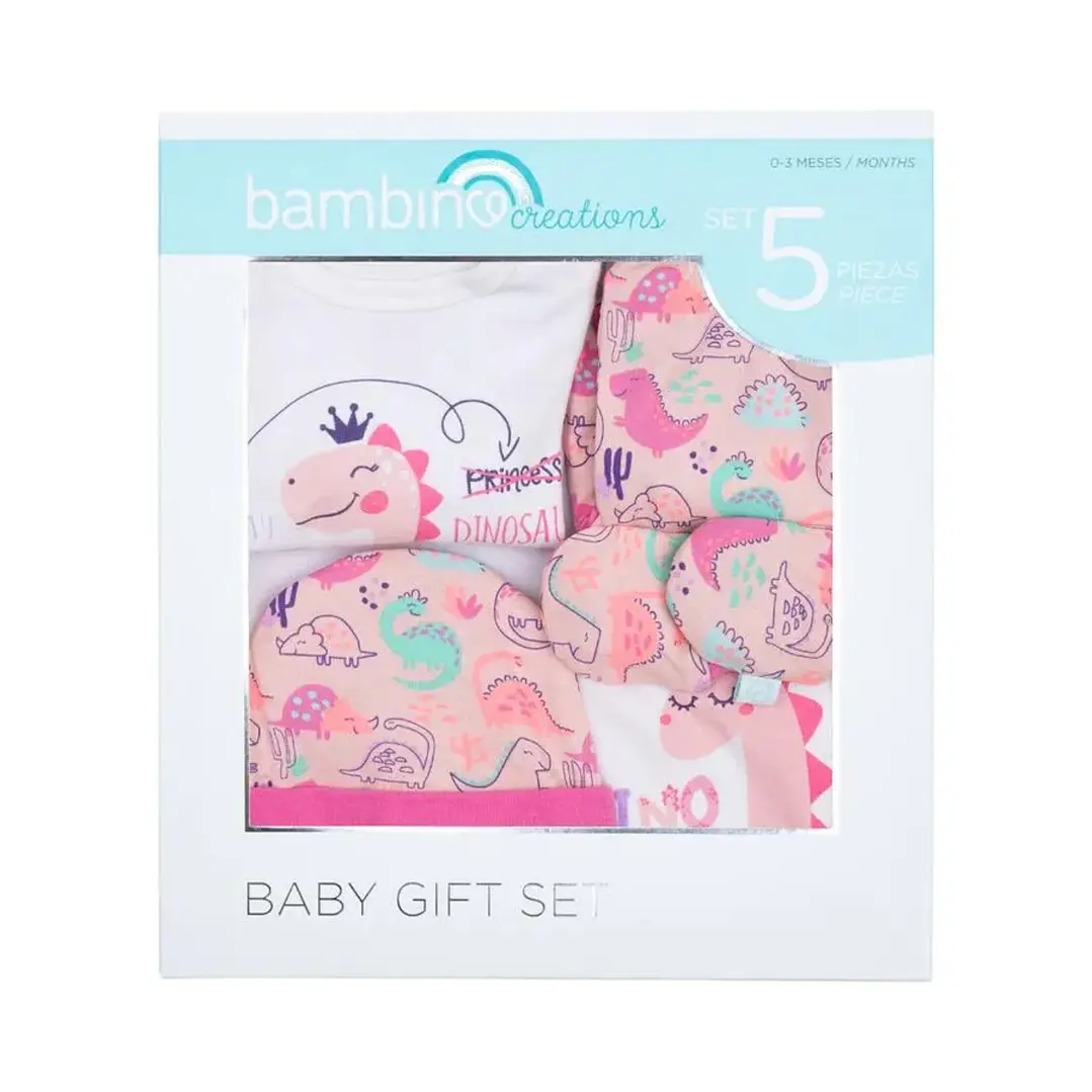 Set 5 Piezas Niña 0-3 Meses Bambino Creations - Ref. TEXSET149 1