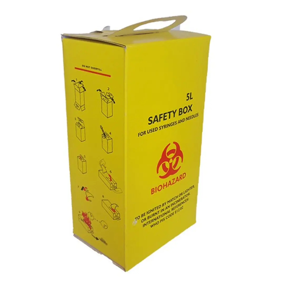 Caja Desechos Cortopunzantes Grande 5L 1