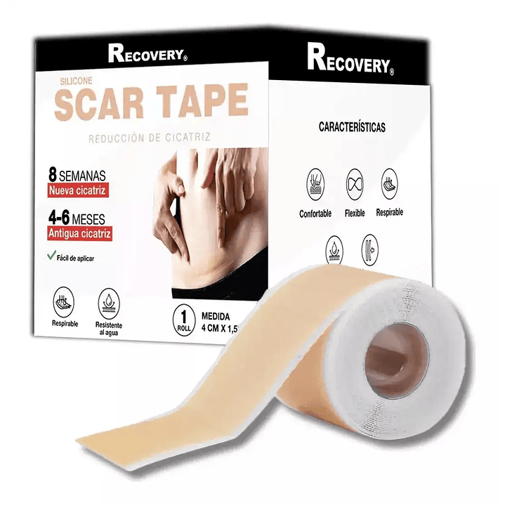 Parche Silicona Cicatrices 4cm x 1,5 mt - Recovery  1