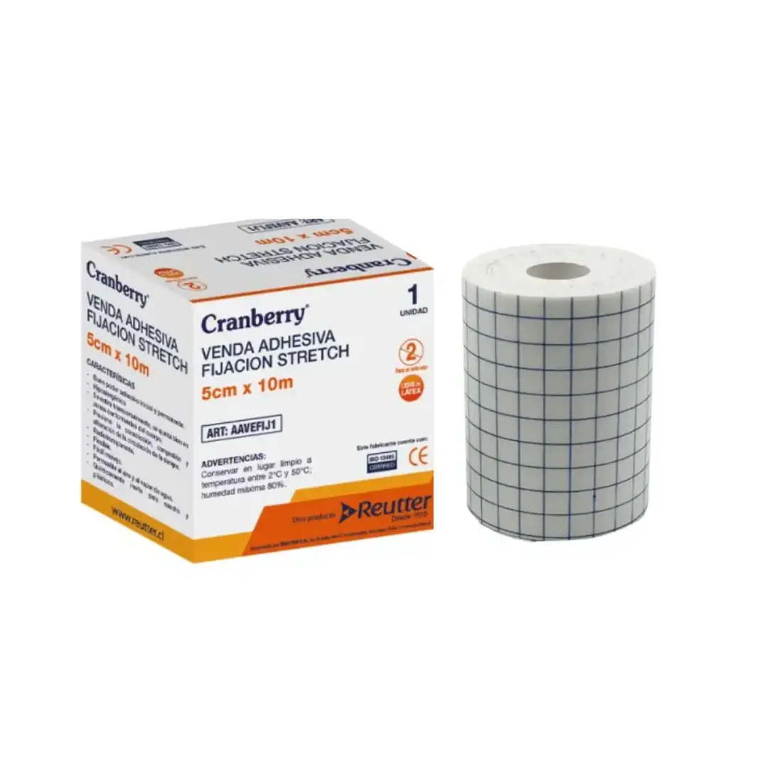 Gasa no Tejida Adhesiva Stretch 5cm x 10 m - Cranberry  1