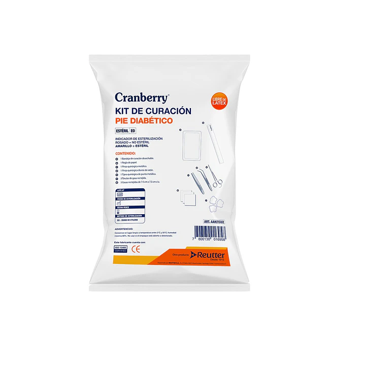 Kit Curación desechable pie diabético - Cranberry  1