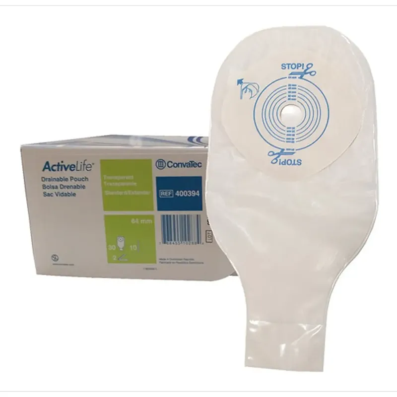 BOLSA COLOSTOMIA DRENABLE 1 PZA - CONFORT TRANSPARENTE C/PINZA DM