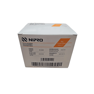 AH-2525 - Nipro Aguja Hipodérmica 25G X 1 - Unidad