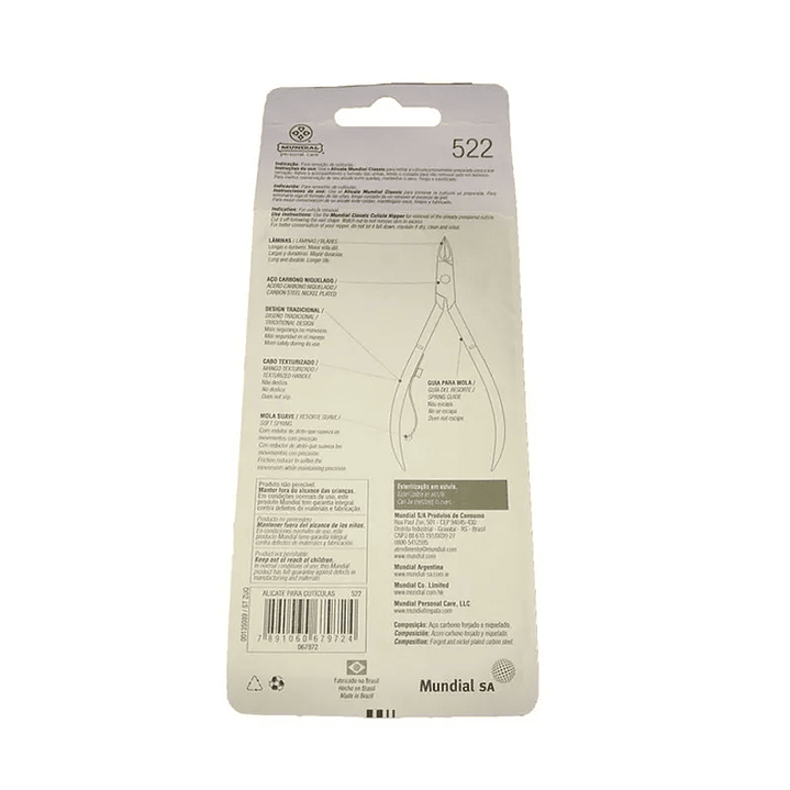 Mundial Alicate Cutícula ref. 522 – Classic 4