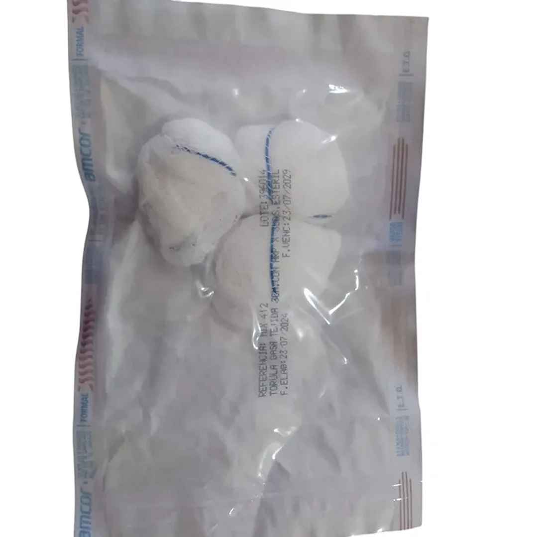 Tórula de Gasa 3 cm Radiopaco x3 unidades - Amcor 1