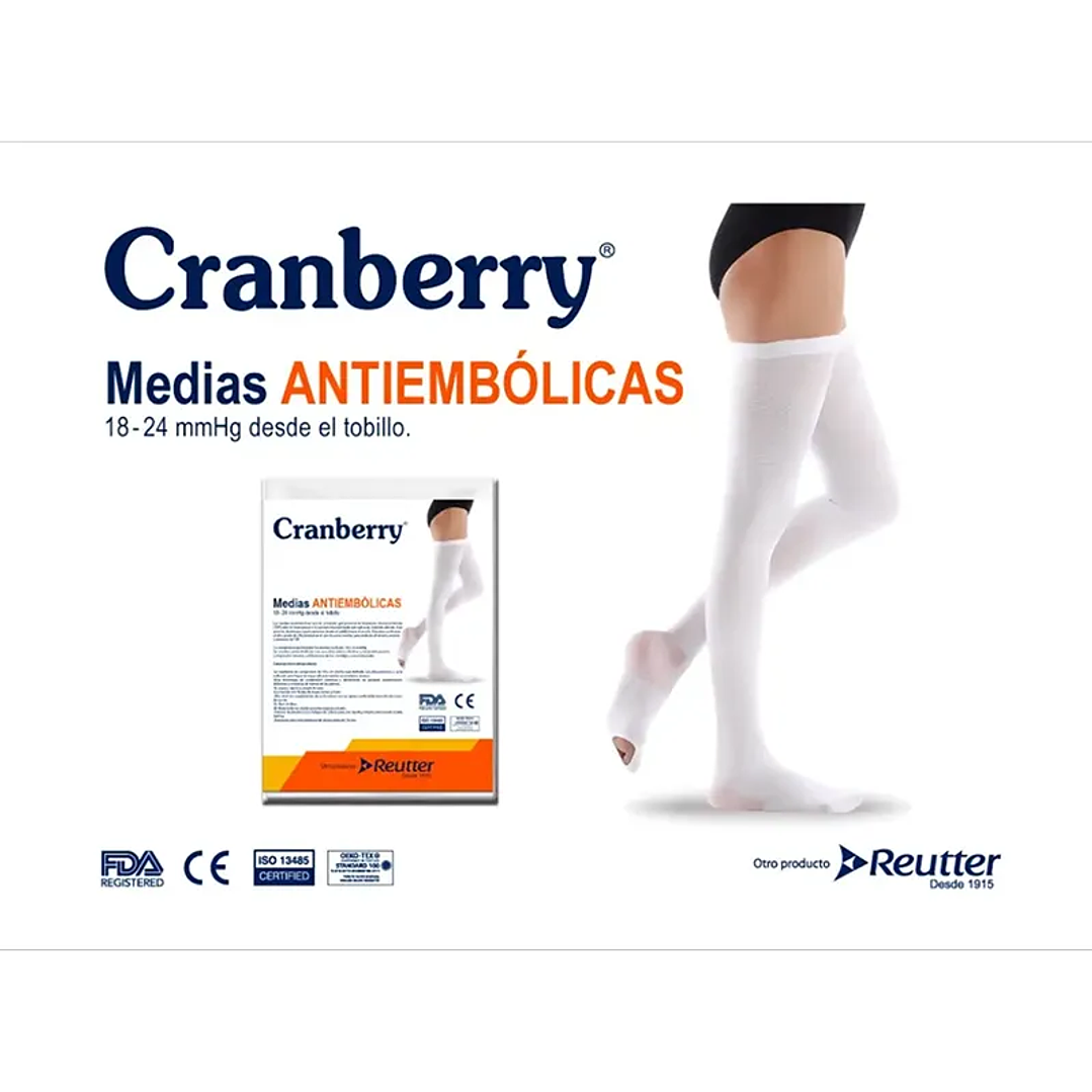 Media Antiembólica Cranberry – Tallas 1