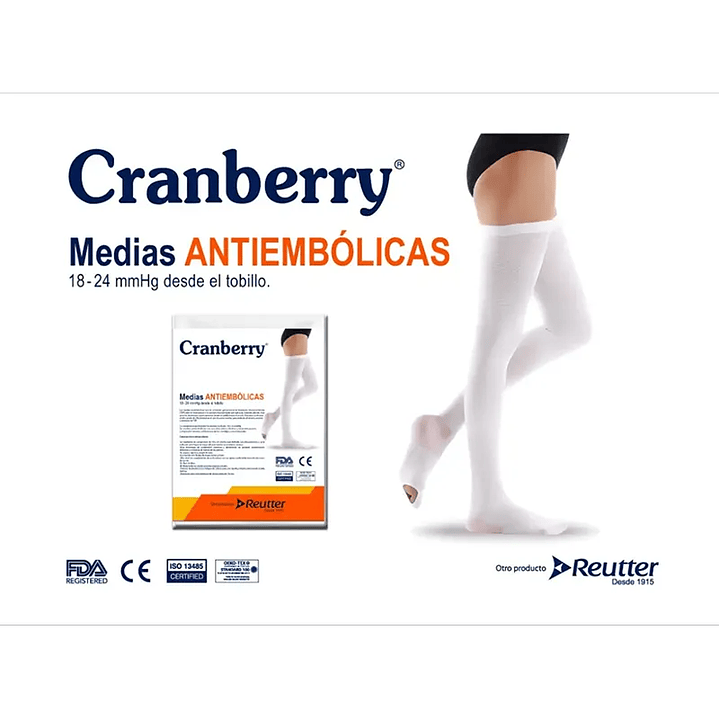 Media Antiembólica Cranberry – Tallas 1
