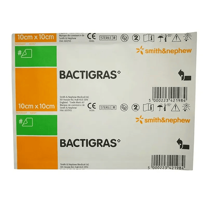 Bactigras – Apósito de Gasa Parafinada con Clorhexidina 10x10cm - REF 7457 3