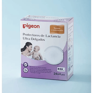 Protectores de Lactancia Slim Light 24+4 Pcs - Pigeon