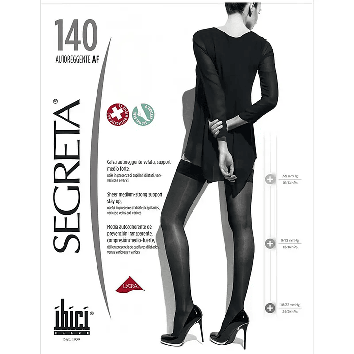 Media Liga Segreta 140 con Compresión 18/22 mmHg Ibici 1