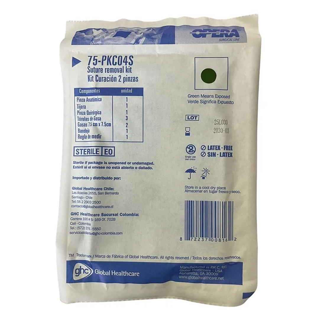 Kit Curación 2 Pinzas OPERA — GHC 1