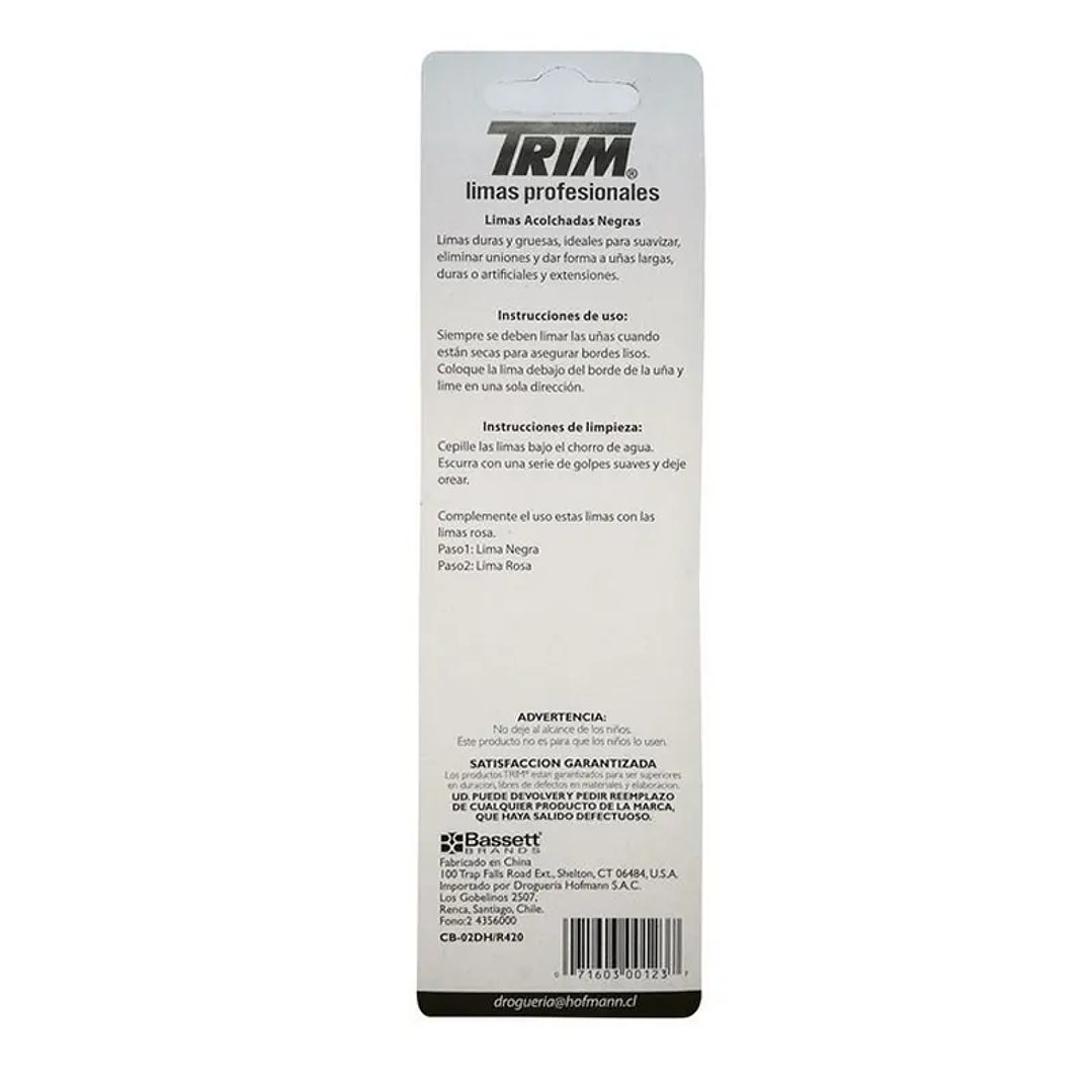 Lima para Uñas Color Negro - TRIM 2