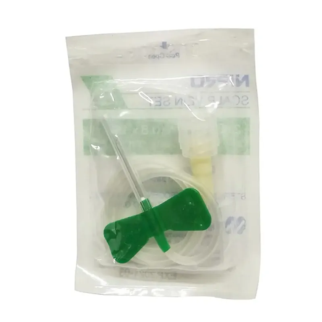 Conjuntos de Infusión con Alas (Mariposa) Nipro – 21G x 3/4 (0,8x19mm) – Verde 1