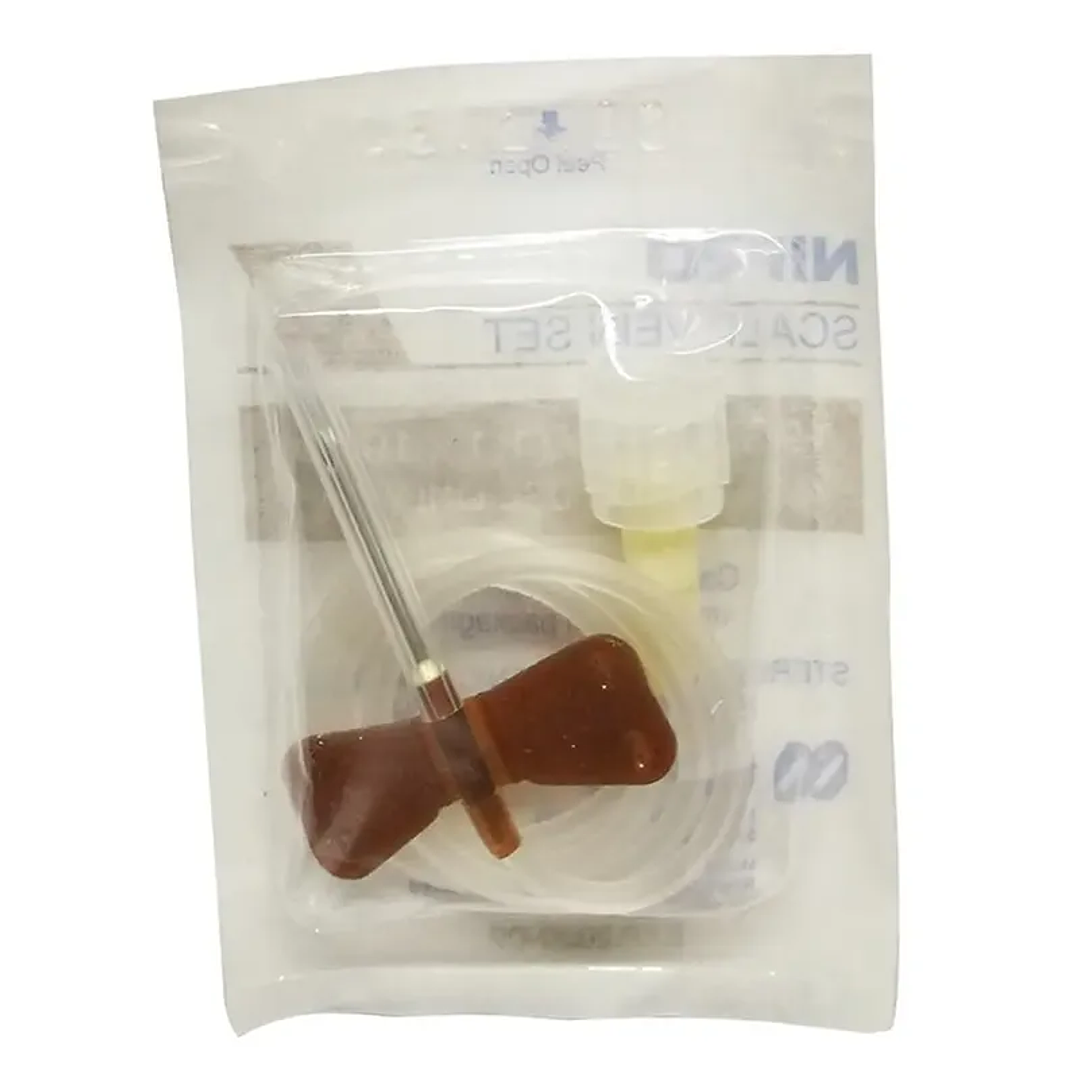 Conjuntos de Infusión con Alas (Mariposa) Nipro – 19G x 3/4 (1.1x19mm) – Café 1