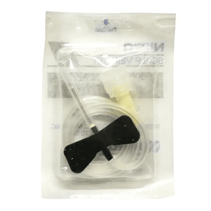 Conjuntos de Infusión con Alas (Mariposa) Nipro – 22G x 3/4 (0,7x19mm) – Negro 1