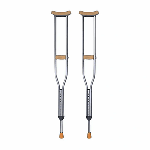 Muleta Ortopédica Axilar (Par)