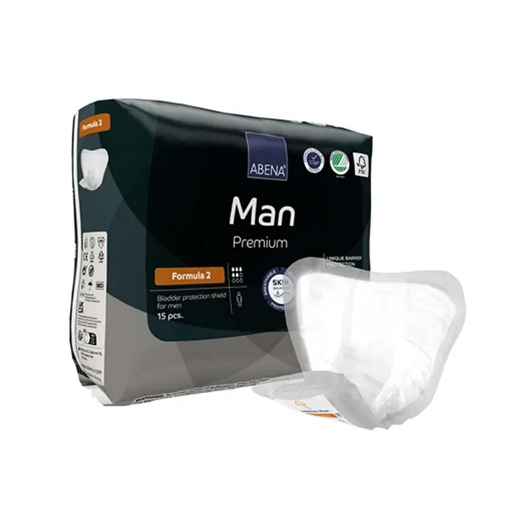 Pañal Abena Apósito — Man Premium Formula 2 — 15 Unidades 1