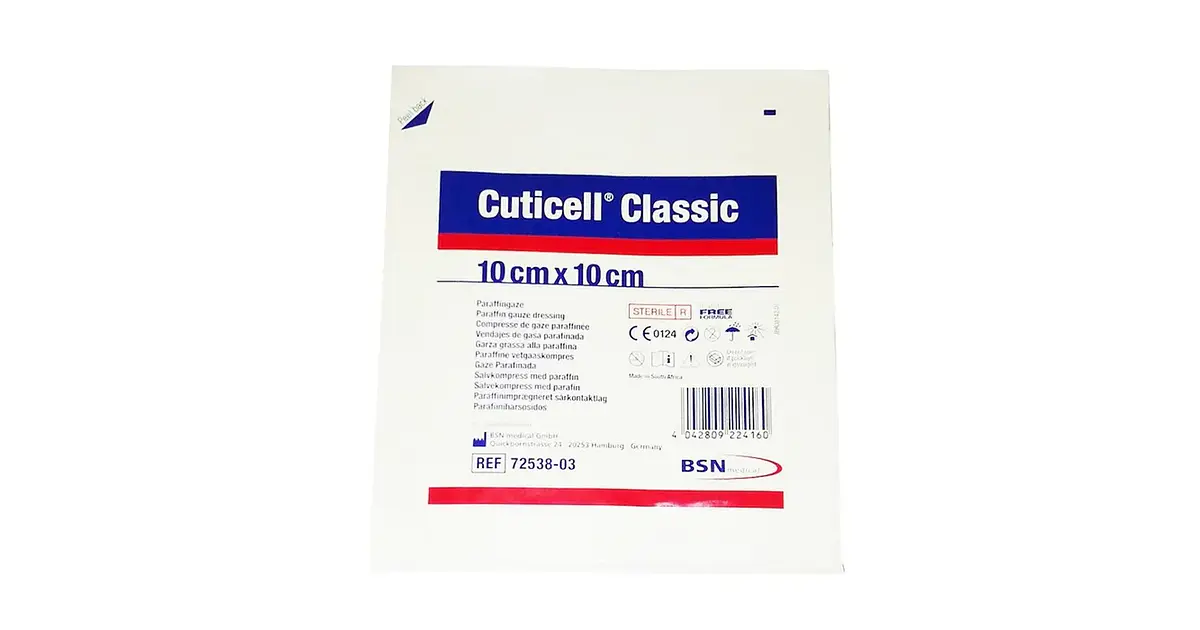 Gasa Parafinada Cuticell Classic 10x10 cm BSN