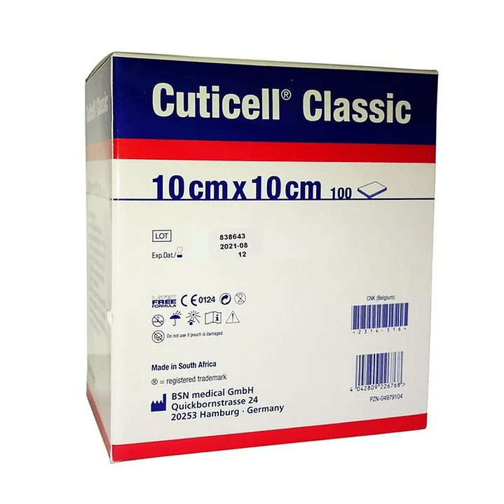  Gasa Parafinada Cuticell Classic — 10x10 cm 72538-03 — 3
