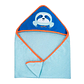 Toalla con Capucha Bambino Azul/Celeste - Oso/Mapache - Miniatura 4