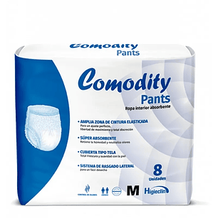 Pañal Comodity Pants — Tallas — 8 Unidades