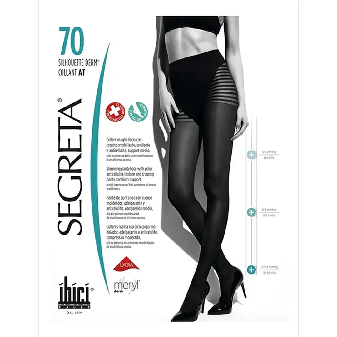 Panty Segreta Silhouette 70 11-14 mmHg Ibici 1