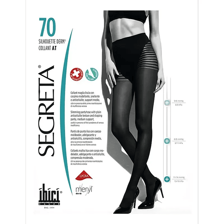 Panty Segreta Silhouette 70 11-14 mmHg Ibici 1